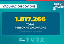 Campaña inmunización masiva COVID-19: 1.817.266 personas han sido vacunadas