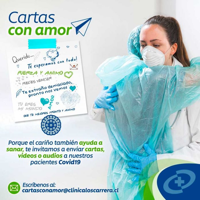CLÍNICA LOS CARRERA LANZA INICIATIVA PARA ENTREGAR CONTENCIÓN EMOCIONAL A PACIENTES COVID Y SUS FAMILIAS CLÍNICA LOS CARRERA LANZA INICIATIVA PARA ENTREGAR CONTENCIÓN EMOCIONAL A PACIENTES COVID Y SUS FAMILIAS