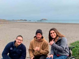 Turismo Sustentable: Inauguran primera pasarela de plástico reciclado en playa de Pichilemu Desafío ambiente y wheel the world: Inauguran primera pasarela retráctil fabricada con plástico reciclado que permitirá el acceso universal a la playa