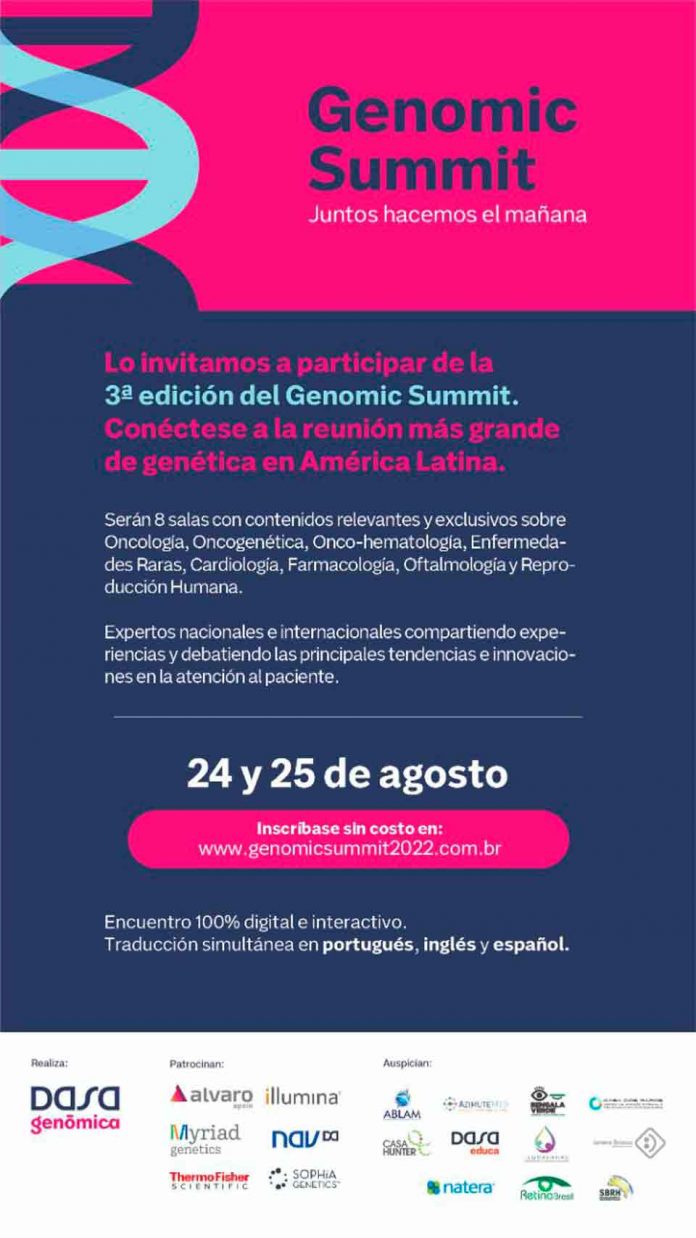 Genomic Summit 2022: el evento de genómica más grande de América Latina anuncia programación oficial Genomic Summit 2022: el evento de genómica más grande de América Latina anuncia programación oficial