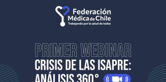 Federación Médica de Chile inicia ciclo de webinars sobre CRISIS DE LAS ISAPRE