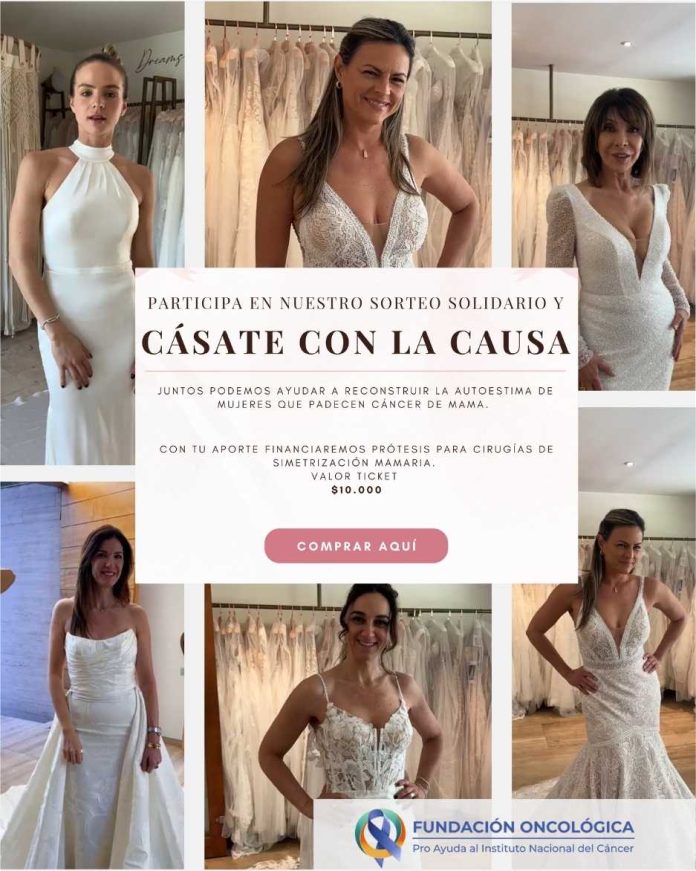 DESDE CAROLA PAULSEN A JOSEFA ISENSEE: ROSTROS E INFLUENCERS SE VISTEN DE NOVIAS A FAVOR DE MUJERES CON CÁNCER DE MAMA. CASATECONLACAUSA