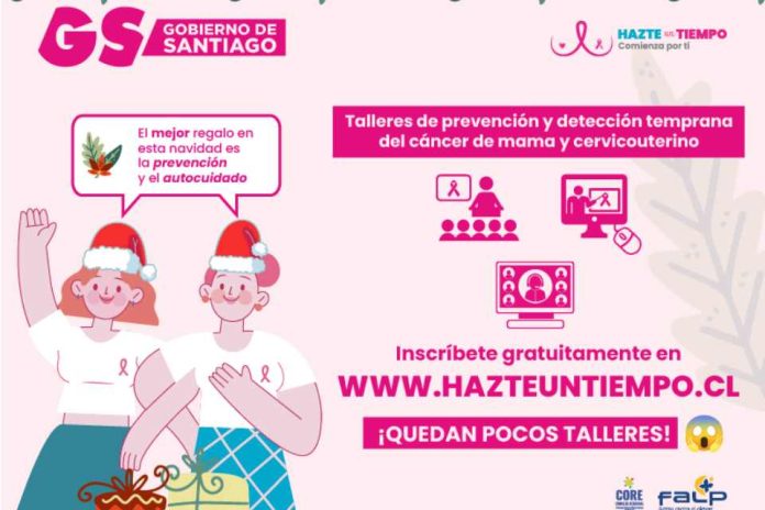 Participa  en los talleres gratuitos de diciembre para prevenir el cáncer de mama y el cáncer cervicouterino