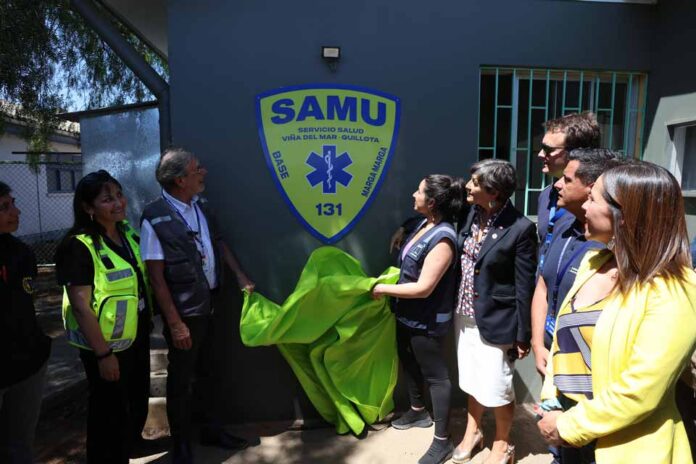 Ministra de Salud inaugura nueva Base SAMU en la comuna de Marga Marga