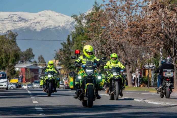 Motos de Rescate de La Florida: volumen y rapidez ante un accidente en vía pública