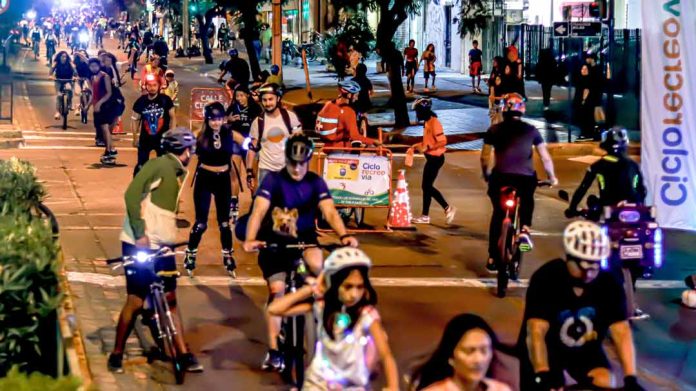 CicloRecreoVía Nocturna se tomará las calles de la capital promoviendo la recuperación de estos espacios para las familias