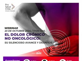 Seminario abordará el silencioso avance del Dolor Crónico no oncológico en Chile y los desafíos para enfrentar una enfermedad que afecta a 1 de cada 4 personas Seminario abordará el silencioso avance del Dolor Crónico no oncológico en Chile y los desafíos para enfrentar una enfermedad que afecta a 1 de cada 4 personas
