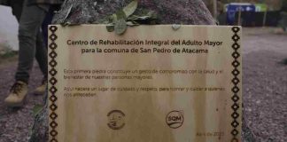 Colocan la primera piedra del Centro de Rehabilitación del Adulto Mayor en San Pedro de Atacama