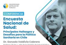 La Encuesta Nacional de Salud será el eje en charla abierta dictada por el referente nacional Dr. Gonzalo Valdivia en la UCT La Encuesta Nacional de Salud será el eje en charla abierta dictada por el referente nacional Dr. Gonzalo Valdivia en la UCT