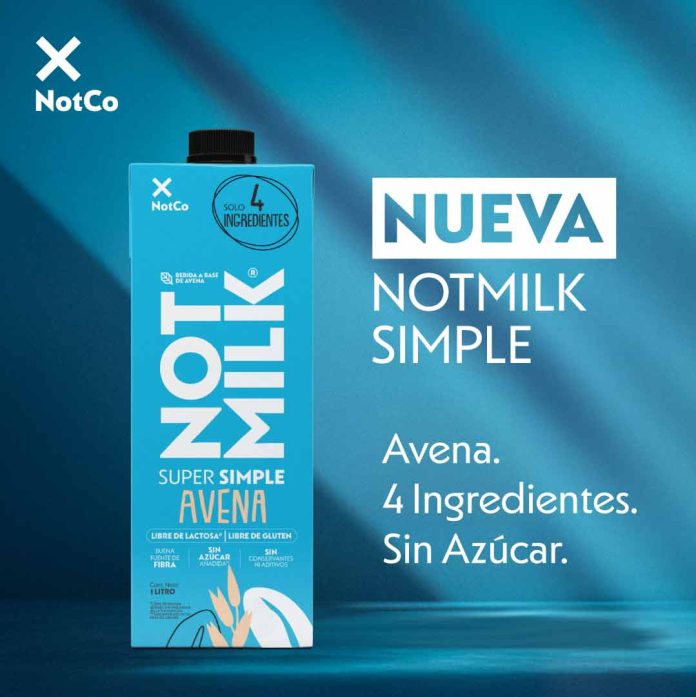 NotCo lanza NotMilk Simple Avena y entra al mercado clean label NotCo lanza NotMilk Simple Avena y entra al mercado clean label