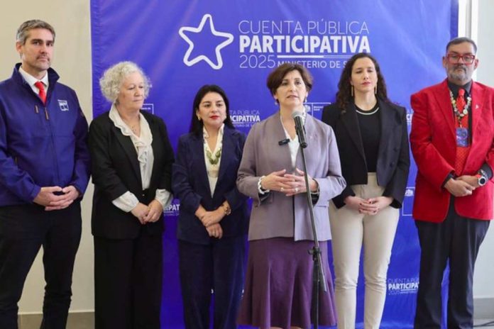 Ministra Aguilera en su Cuenta Pública “Recibimos un sistema golpeado. Entregaremos un sistema fortalecido” Ministra Aguilera en su Cuenta Pública “Recibimos un sistema golpeado. Entregaremos un sistema fortalecido”
