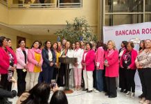 Diputadas de la Bancada Rosa firman compromiso por el cáncer de mama  en su primer aniversario Diputadas de la Bancada Rosa firman compromiso por el cáncer de mama  en su primer aniversario