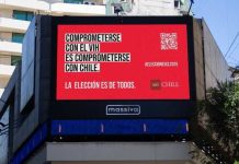 Mensajes en las calles de Santiago llaman a no olvidar el VIH en medio de la carrera presidencial Mensajes en las calles de Santiago llaman a no olvidar el VIH en medio de la carrera presidencial