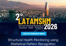 Últimos cupos para cursos pre-congreso 2° Latin-American Workshop on Structural Health Monitoring (LATAMSHM 2026) Últimos cupos para cursos pre-congreso 2° Latin-American Workshop on Structural Health Monitoring (LATAMSHM 2026)